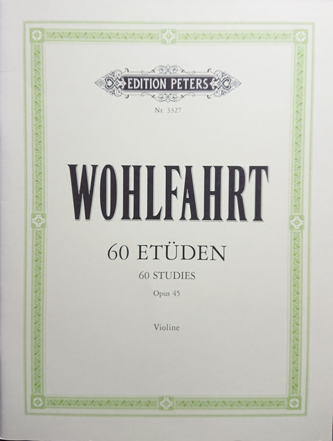ペータース社/フランクフルト ウォルファールト / 60の練習曲　（ジット校訂）（ヴァイオリン洋書） C. F. Peters Musikverlag ヴォールファールト　フランツ