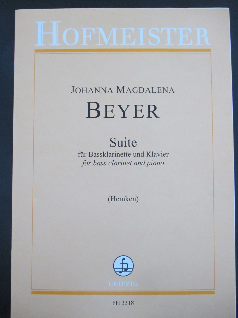 ホフマイスター バイエル/組曲(バスクラリネット洋書) Hofmeister
