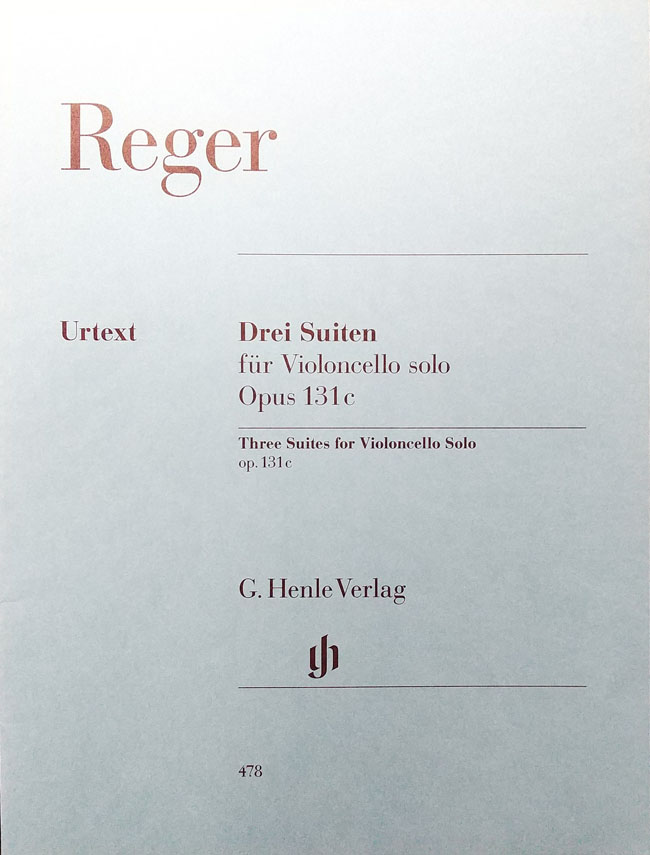ヘンレ社 レーガー / 無伴奏チェロのための組曲 Op.131c (チェロ洋書) G. Henle Verlag