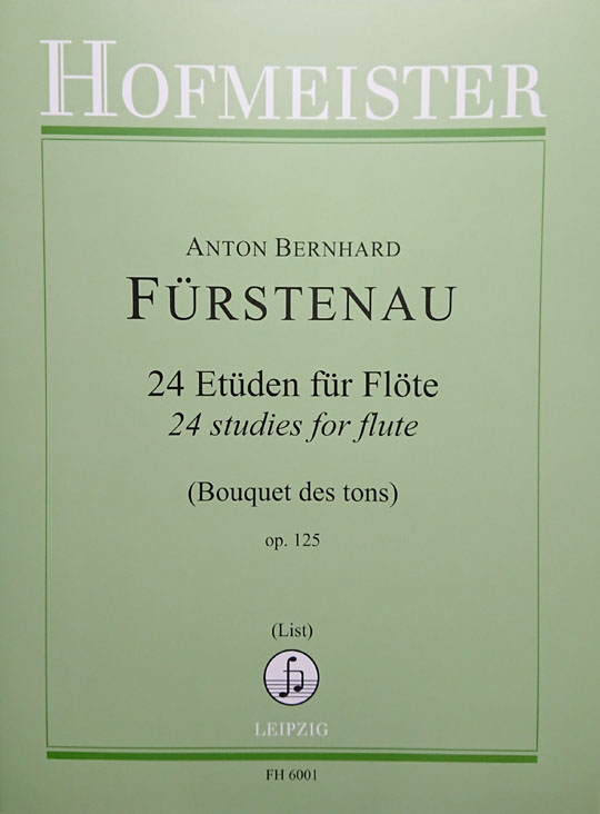 フュルステナウ / 24の練習曲op. 125 音の花束 (フルート洋書)