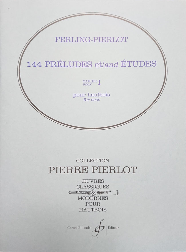 ビヨドー社 フェルリング / 144の前奏曲と練習曲 第1巻（オーボエ洋書) Gerard Billaudot フランツ・ヴィルヘルム・フェルリンク