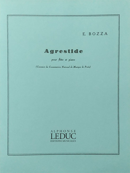 ルデュック社 ボザ / アグレスティード（田園風） Op.44  (フルート洋書) Alphonse Leduc ウジェーヌ ボザ 管打コン