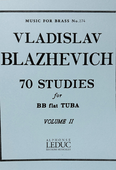 Alphonse Leduc ブラゼヴィッチ/テューバのための70の練習曲 第2巻/テューバ教則本 ルデュック