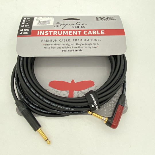 Paul Reed Smith 25ft Signature Instrument Cable Straight/Angle Silent ポールリードスミス