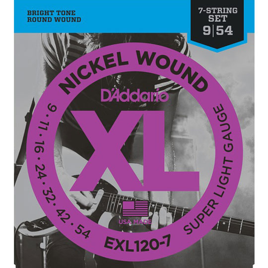 D'Addario EXL120-7 [Nickel Wound 7弦 09-54] ダダリオ