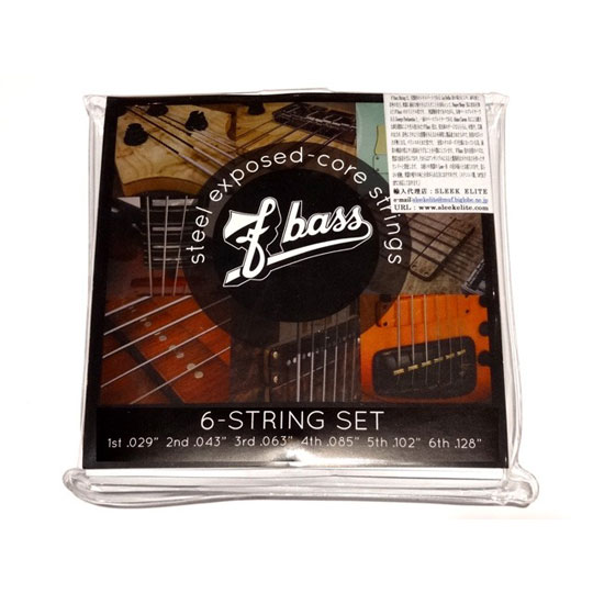 F-BASS Stainless Steel Exposed-Core Strings【6st】 エフベース