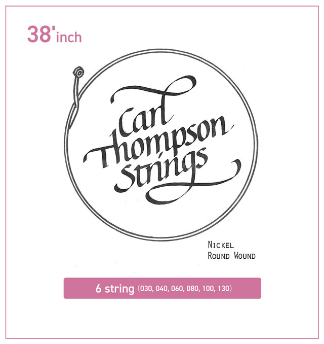 Carl Thompson 38'inch NICKEL ROUND WOUND 30-130 カール　トンプソン