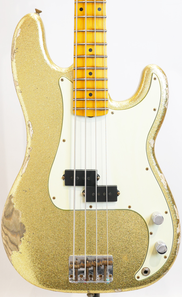 Custom Build J Signature Precision Bass Heavy Relic Champagne Gold【CZ556039】