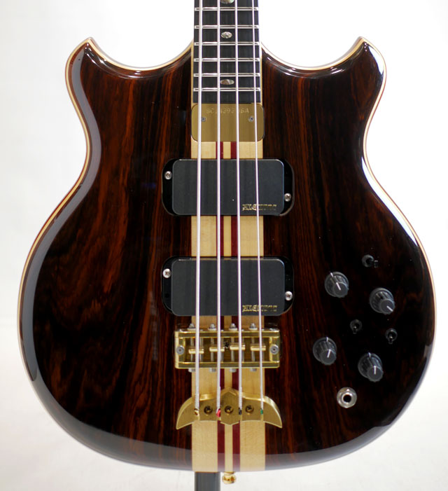 ALEMBIC SCSB4 Stanley Clarke Signature Deluxe Cocobolo Top / Yellow&Red LED 2014 アレンビック