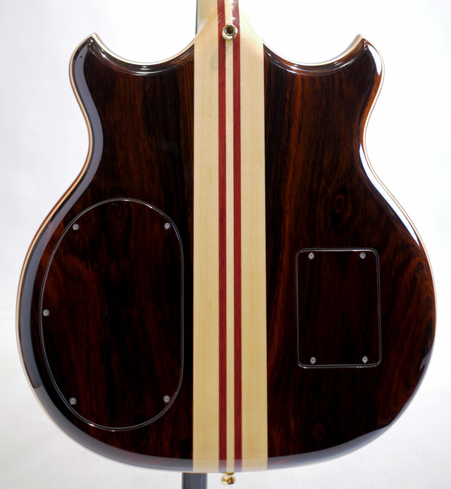 ALEMBIC SCSB4 Stanley Clarke Signature Deluxe Cocobolo Top / Yellow&Red LED 2014 アレンビック サブ画像1