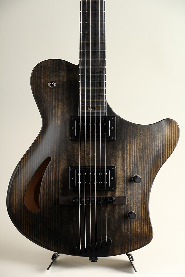 Victor Baker Guitars Ergonomic Semi hollow Black stain with satin topcoat ヴィクター ベイカー