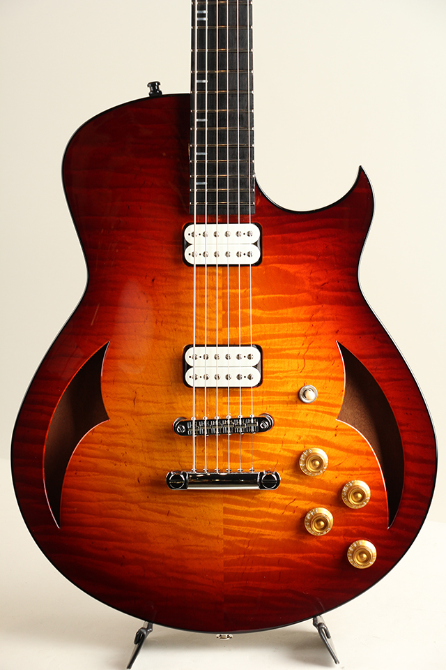 Marchione Guitars Semi Hollow Baritone 59 Burst / Figured Maple&Mahogany Back The first one【サウンドメッセ出展予定商品】 マルキオーネ　ギターズ SM2024