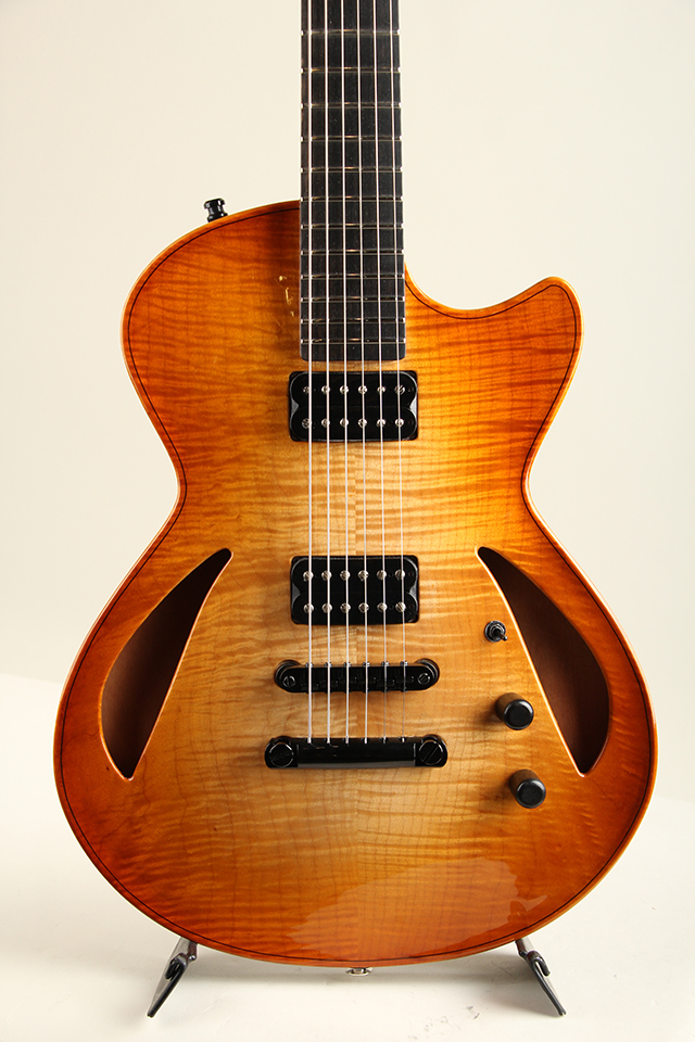 Taka Moro Guitars “Lotus” 14” Semihollow Archtop Figured Maple Top タカモロギターズ