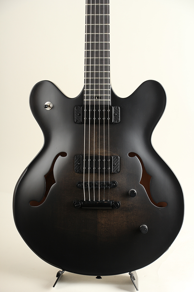 Victor Baker Guitars Model 35 Chambered Semi-hollow Black Burst smoke stain【サウンドメッセ出展予定商品】 ヴィクター ベイカー SM2024