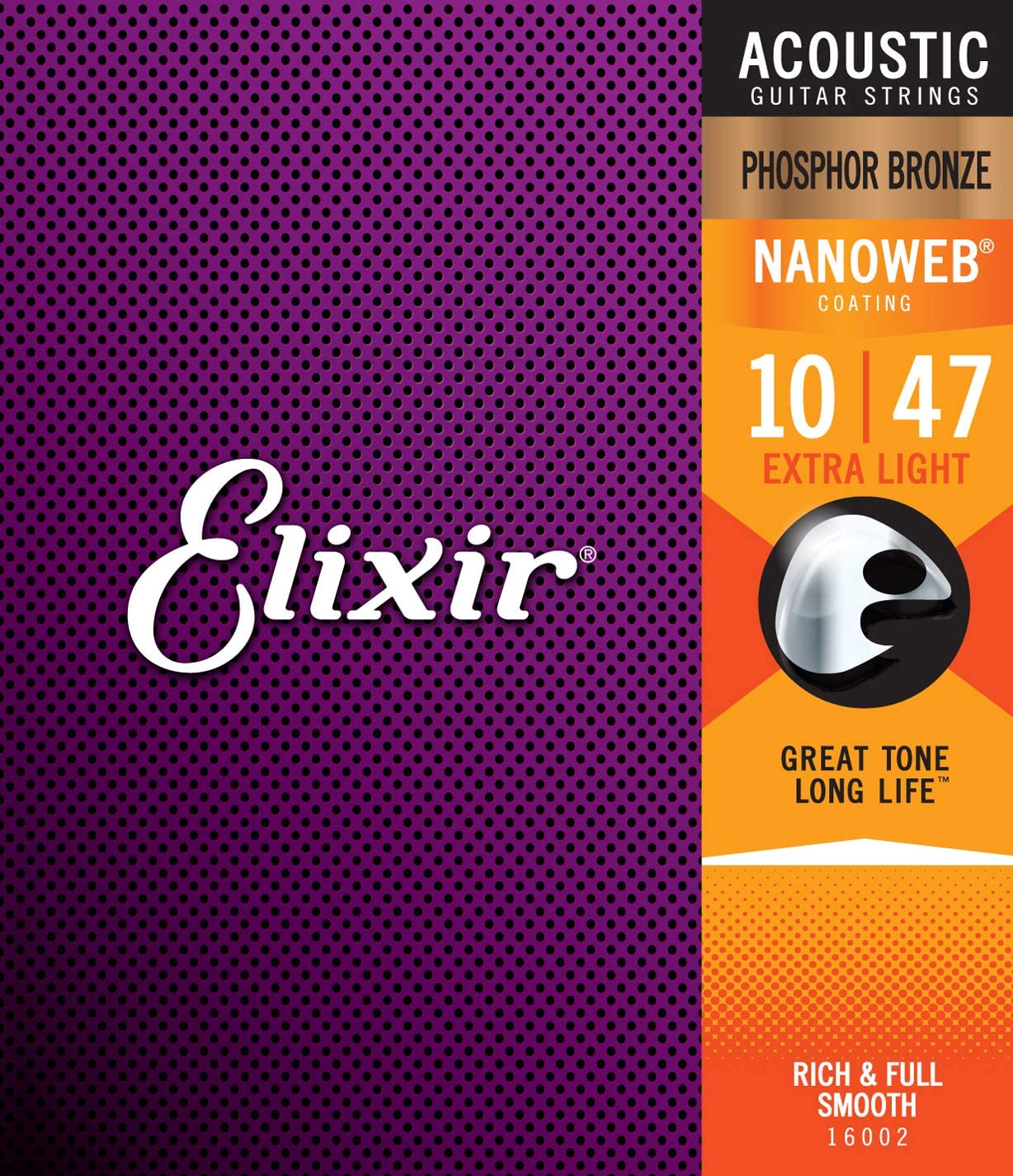 Elixir 16002 NANOWEB Phosphor Bronze Extra Light [10-47] エリクサー
