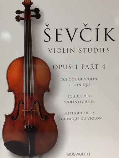 【ヴァイオリン教則本】セヴシック/ヴァイオリン技巧教本　Op.1 パート4（弦楽器洋書）