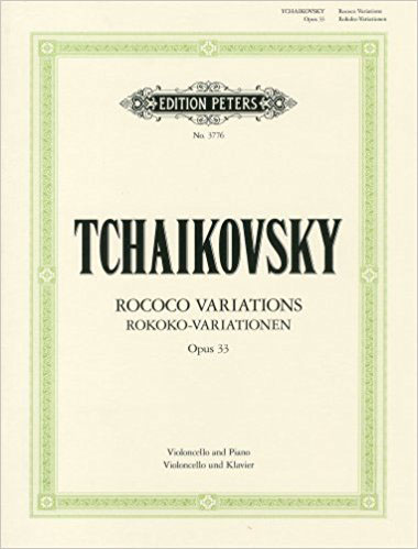 ペータース社/フランクフルト チャイコフスキー/ロココ風の主題による変奏曲Op.33 (チェロ洋書) C. F. Peters Musikverlag