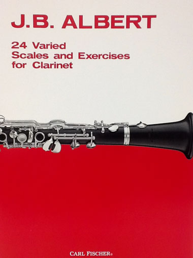 アルバート/24のさまざまな音階と練習課題(クラリネット洋書)