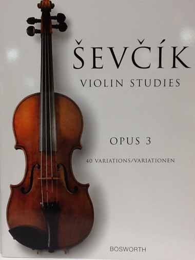 【ヴァイオリン教則本】セヴシック/40の変奏曲　Op.3（弦楽器洋書）