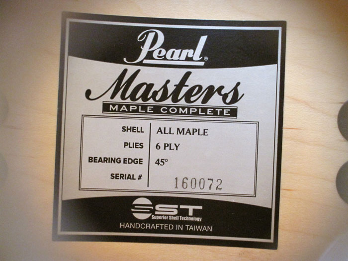 Pearl 【送料無料】MCT924BEDP/C 351 Satin Natural Burst Masters Maple Complete パール サブ画像13