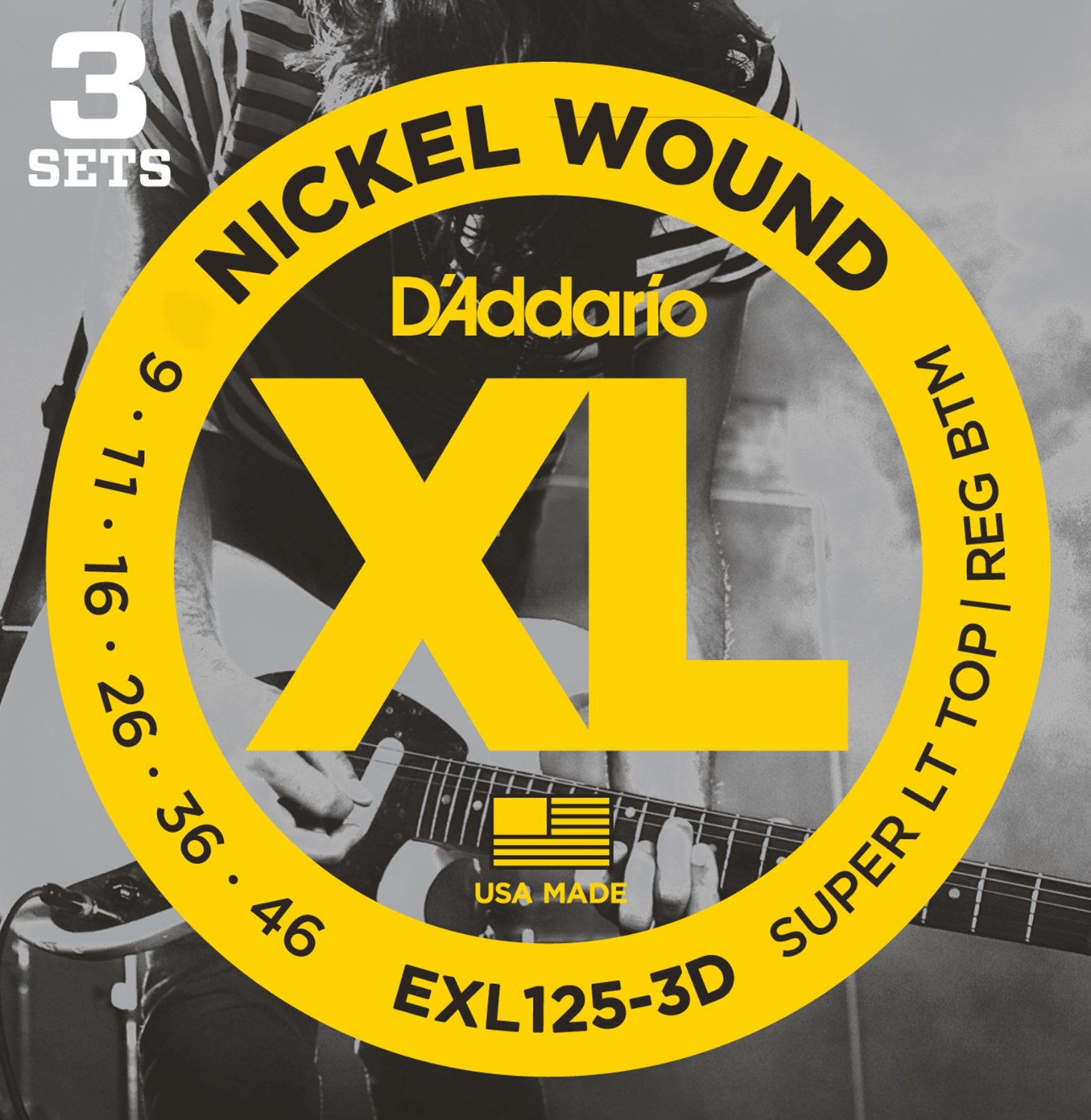EXL125-3D [Nickel Wound 09-46] 3セット