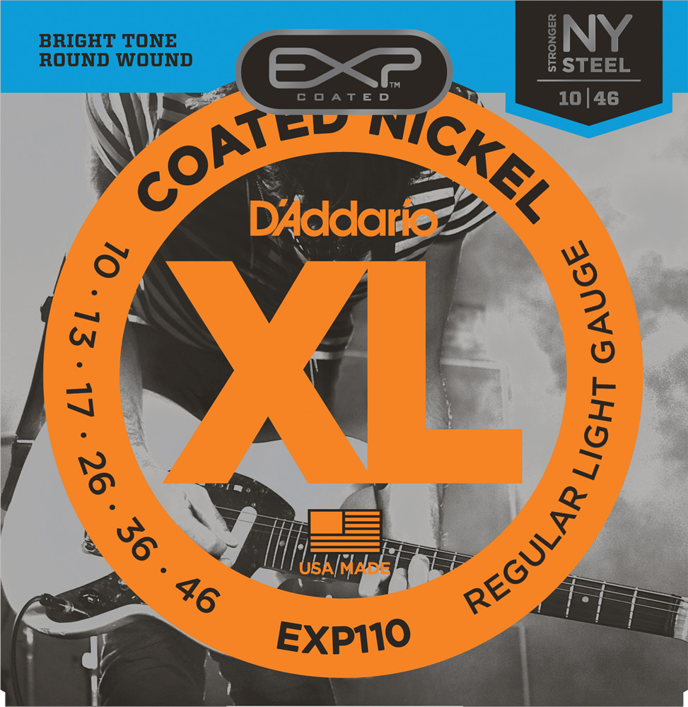 D'Addario EXP110 【Coated Nickel Round Wound】 ダダリオ