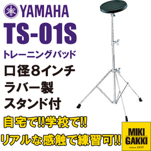 YAMAHA TS-01S 練習用トレーニングパッド【スタンド付】8インチ  ヤマハ