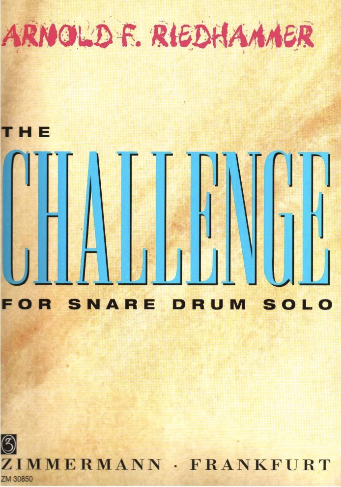 Zimmermann 【ネコポス発送】スネアドラムソロ『A.F.Riedhammer/The Challenge for Snare Drum Solo』 Zimmermann