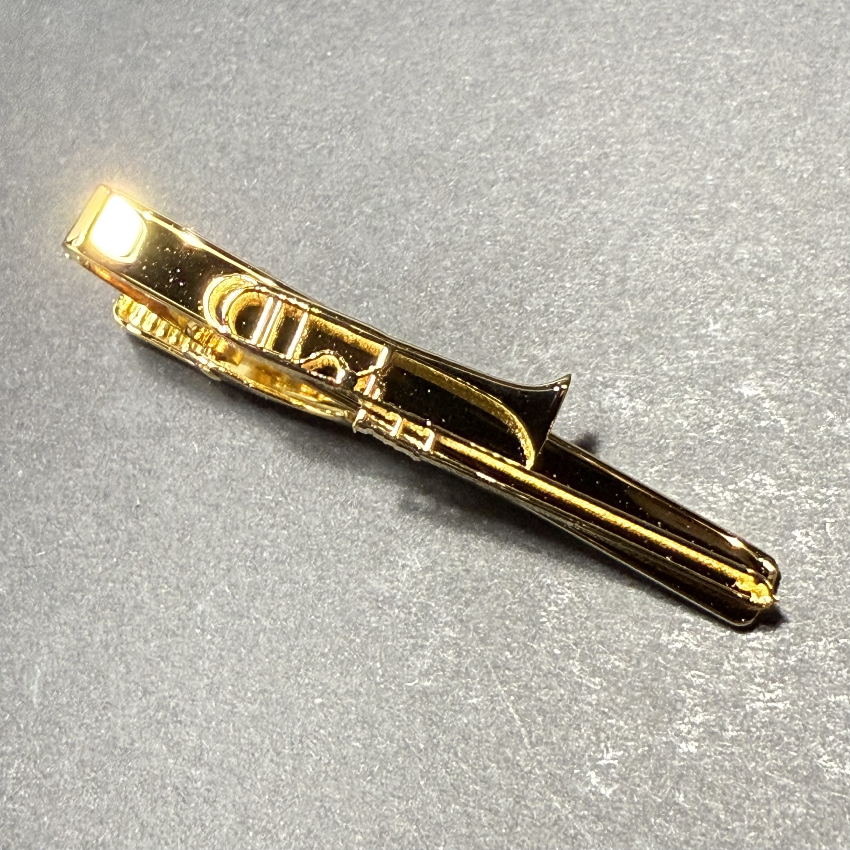 ASHIOURY アシュリー 楽器ネクタイピン 金メッキ 【テナーバストロンボーン】