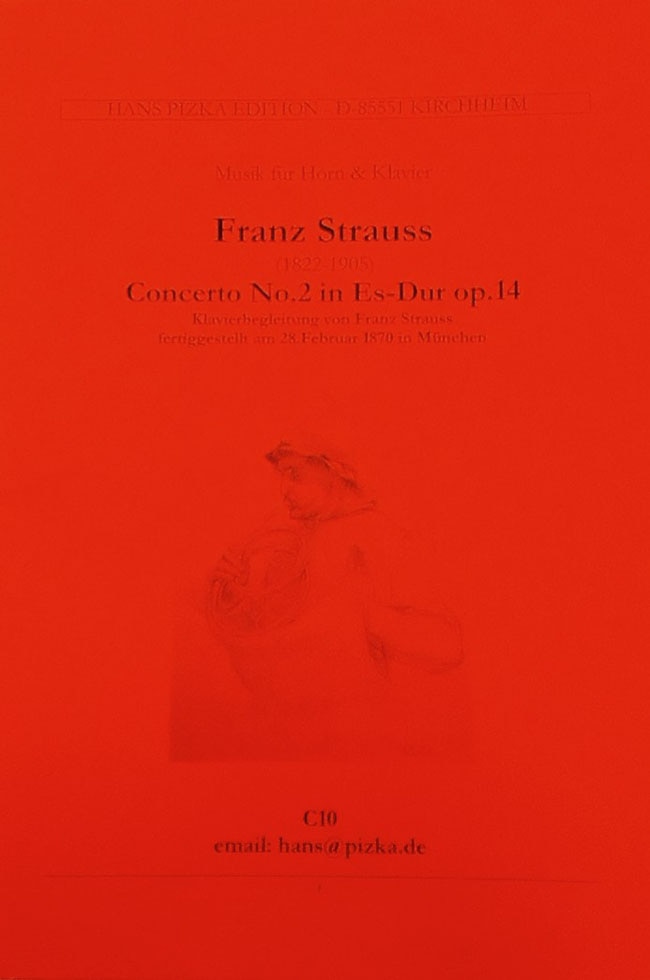 F.シュトラウス/ホルン協奏曲第2番変ホ長調　Op.14(ホルン洋書)