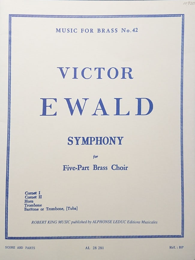 【金5】エヴァルド/金管のための交響曲 (金管五重奏洋書)