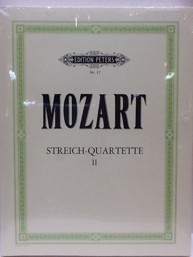 【弦楽4重奏】モーツァルト / 弦楽四重奏曲集 第2巻 KV155-160,168-173,525,546,285,298,370(弦楽器洋書)