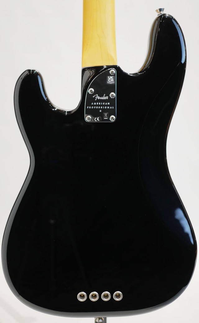 American Professional II Precision Bass Black / Maple BLK BASS SIDE