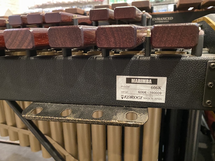 【USED】教育・入門用マリンバ KOROGI 606K(F-F/4オクターブ)