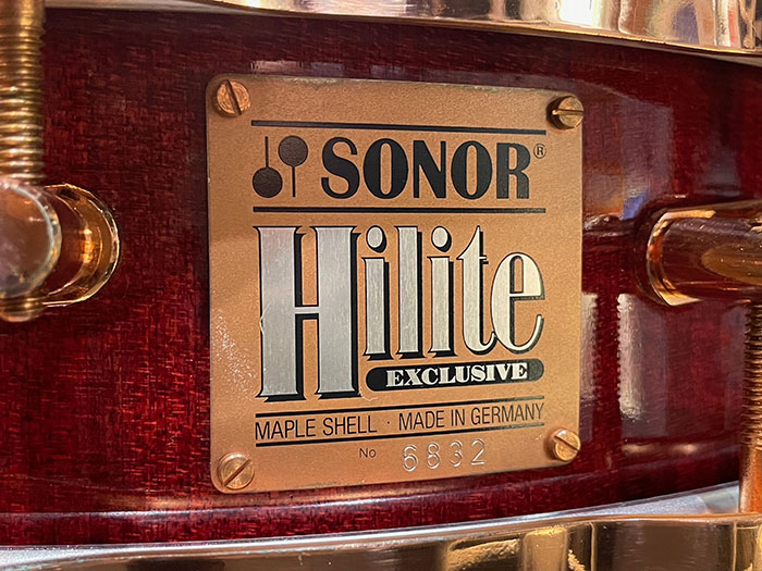 【中古品】EHD400RM / Hilite Exclusive Snare Drum Red Maple 14"×4"