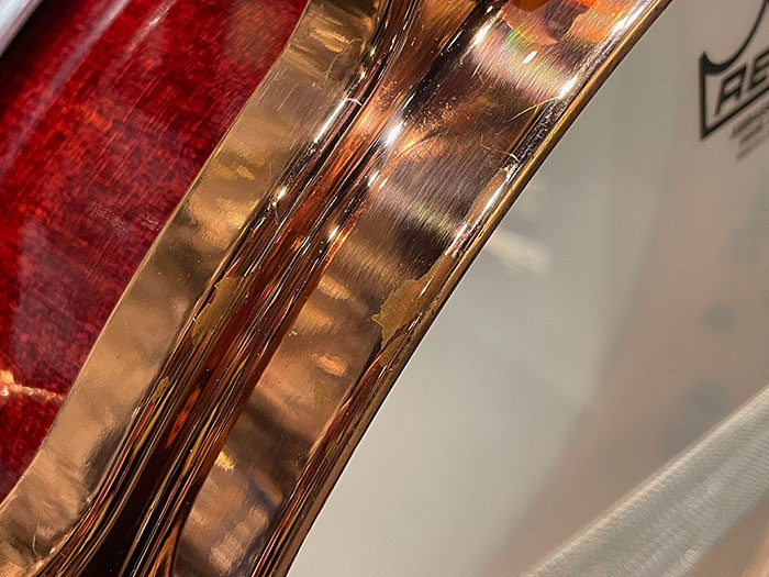 【中古品】EHD400RM / Hilite Exclusive Snare Drum Red Maple 14"×4"