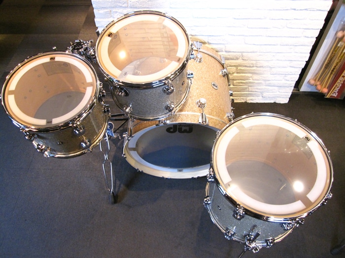 Collector's Pure Maple Series 4点セット Finish Ply Broken Glass 22" 10" 12" 16" w/Tom Stand SSC Type
