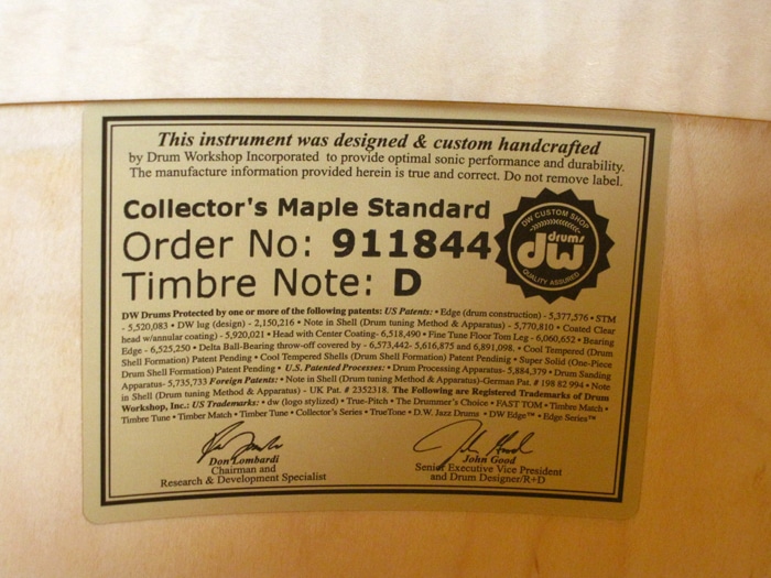 Collector's Pure Maple Series 4点セット Finish Ply Broken Glass 22" 10" 12" 16" w/Tom Stand SSC Type