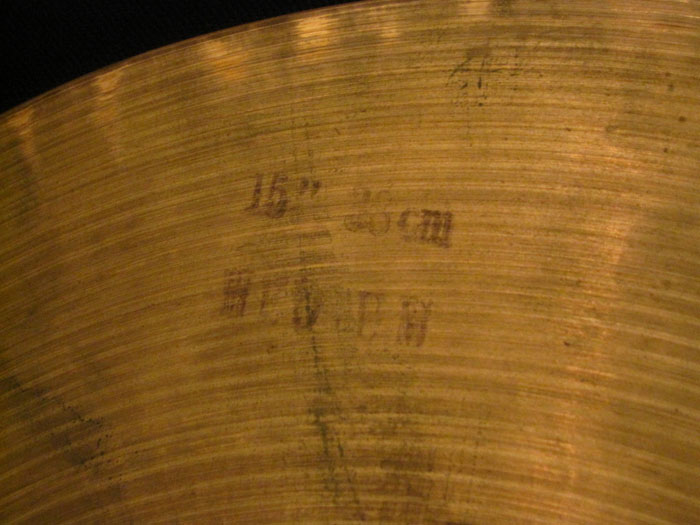 【VINTAGE】1959-66' K Zildjian Istanbul 15" HiHats Intermediate Stamp 943g/953g