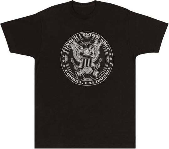 Custom Shop Eagle T-Shirt, Blk S