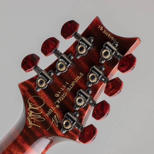 Paul Reed Smith Private Stock #7014 Custom24 7 String Multi-scale Burl Maple Top Fire Red 2018NAMM Model ポールリードスミス サブ画像6