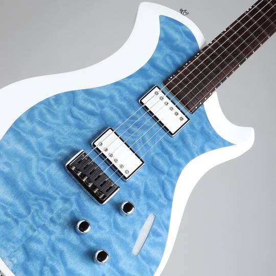 RELISH GUITARS MARY ONE Quilted Maple  Blue  White Edge レリッシュ  ギター サブ画像10