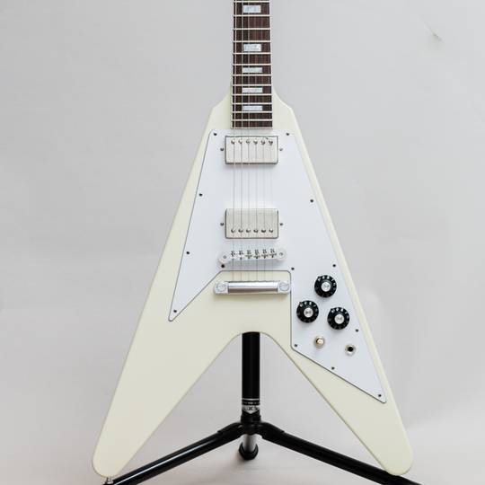 Japan Limited Run 70s Flying V Block Inlay Vintage Gloss Classic White 【S/N:100186】