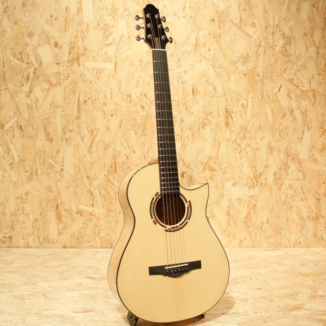 Ryota Mukae Guitars RO 13F Cutaway Deep Body Engelmann Spruce & Curly Hard Maple 向江良太 サブ画像2