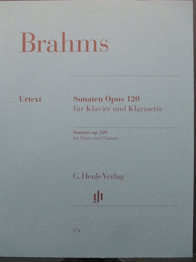 ヘンレ社 ブラームス/2つのソナタ　（クラリネット洋書） G. Henle Verlag ブラームス/フタツノソナタ