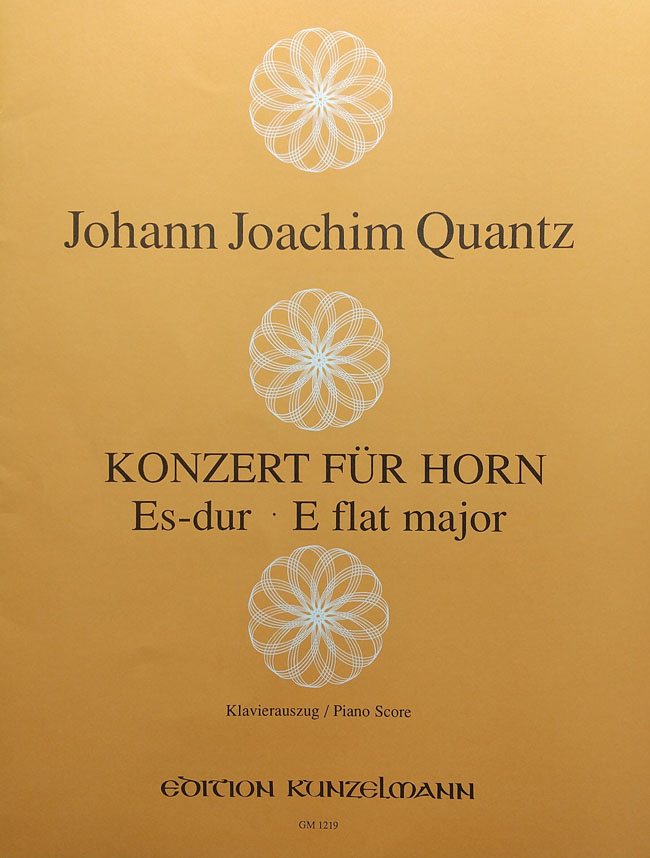 Kunzelmann クヴァンツ / ホルン協奏曲 変ホ長調 第1楽章 (ホルン洋書) Kunzelmann ヨハン・ヨアヒム・クヴァンツ クバンツ クヮンツ