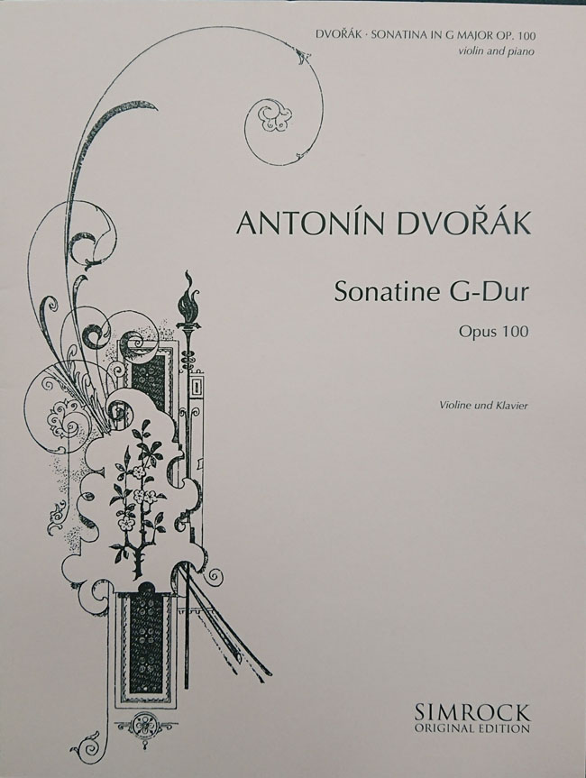 Simrock ドヴォルジャーク / バイオリンとピアノのためのソナチネ ト長調Op.100（ヴァイオリン洋書） Simrock アントニン　ドヴォルザーク　ドボルザーク