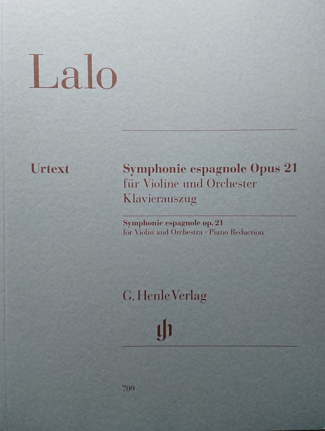 ヘンレ社 ラロ / スペイン交響曲 Op.21 （原典版）（ヴァイオリン洋書） G. Henle Verlag Victor Antoine Édouard Lalo ヴィクトール・アントワーヌ・エドゥアール・ラロ
