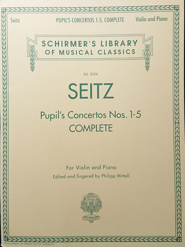 Friedrich Seitz Complete Pupil S Concertos Nos.1-5 Vln