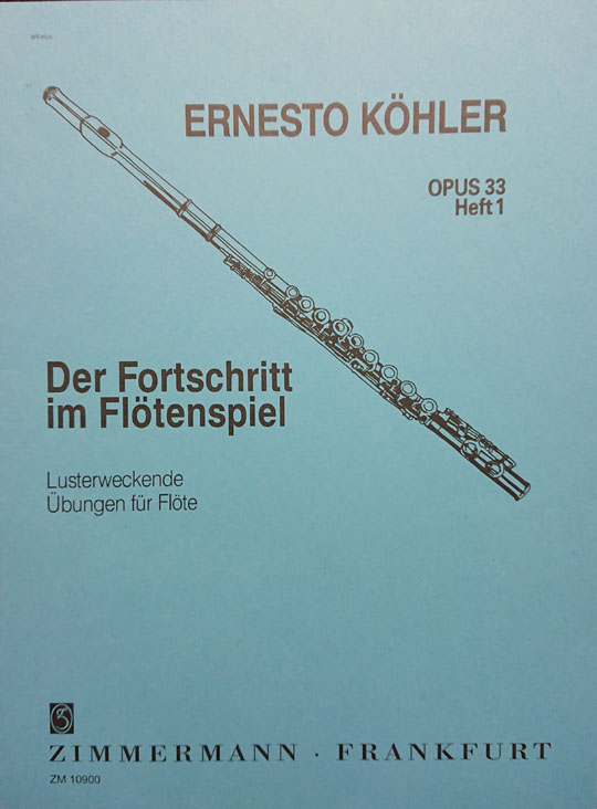 ツィマーマン ケーラー / 35の練習曲 Op.33、第一巻：15のやさしい練習曲  (フルート洋書) Zimmermann